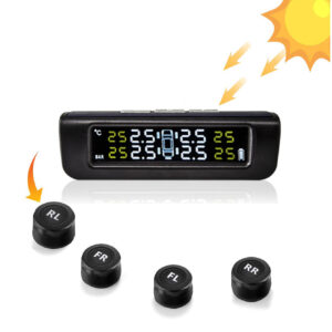 Skyshop® Solar C-241 TPMS Car Tire Pressure Monitoring System with 4 Tyres Sensors