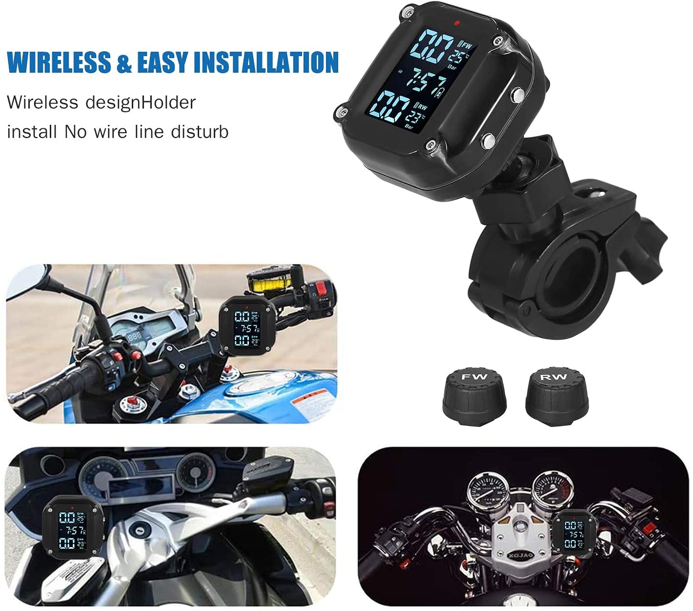 Skyshop® C400 Motorcycle/Bike TPMS Tire Pressure Monitoring System – Skyshop