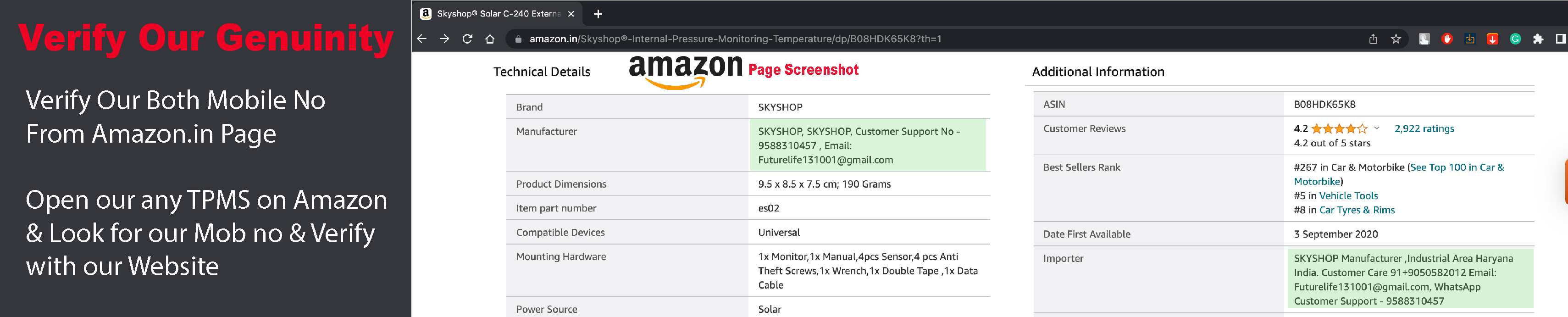 skyshop tpms