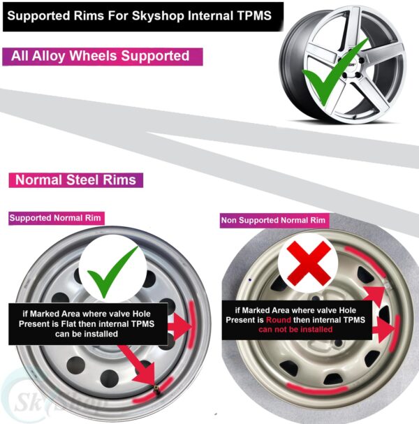 Skyshop A280 internal tyre pressure monitor